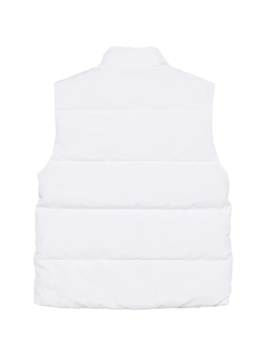White jacket, back view