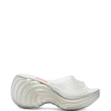 White sandals, side view