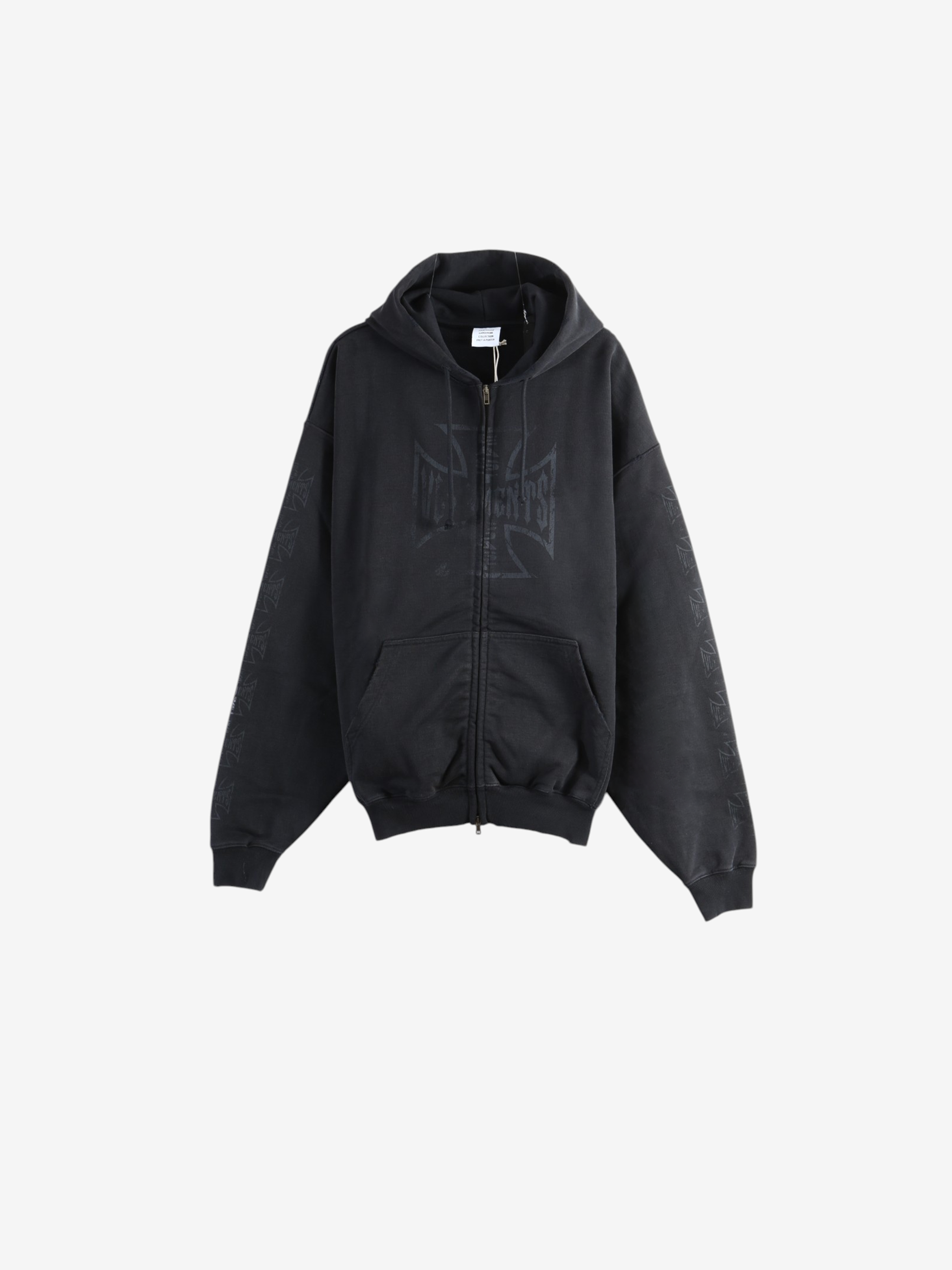 Black hoodie, front view