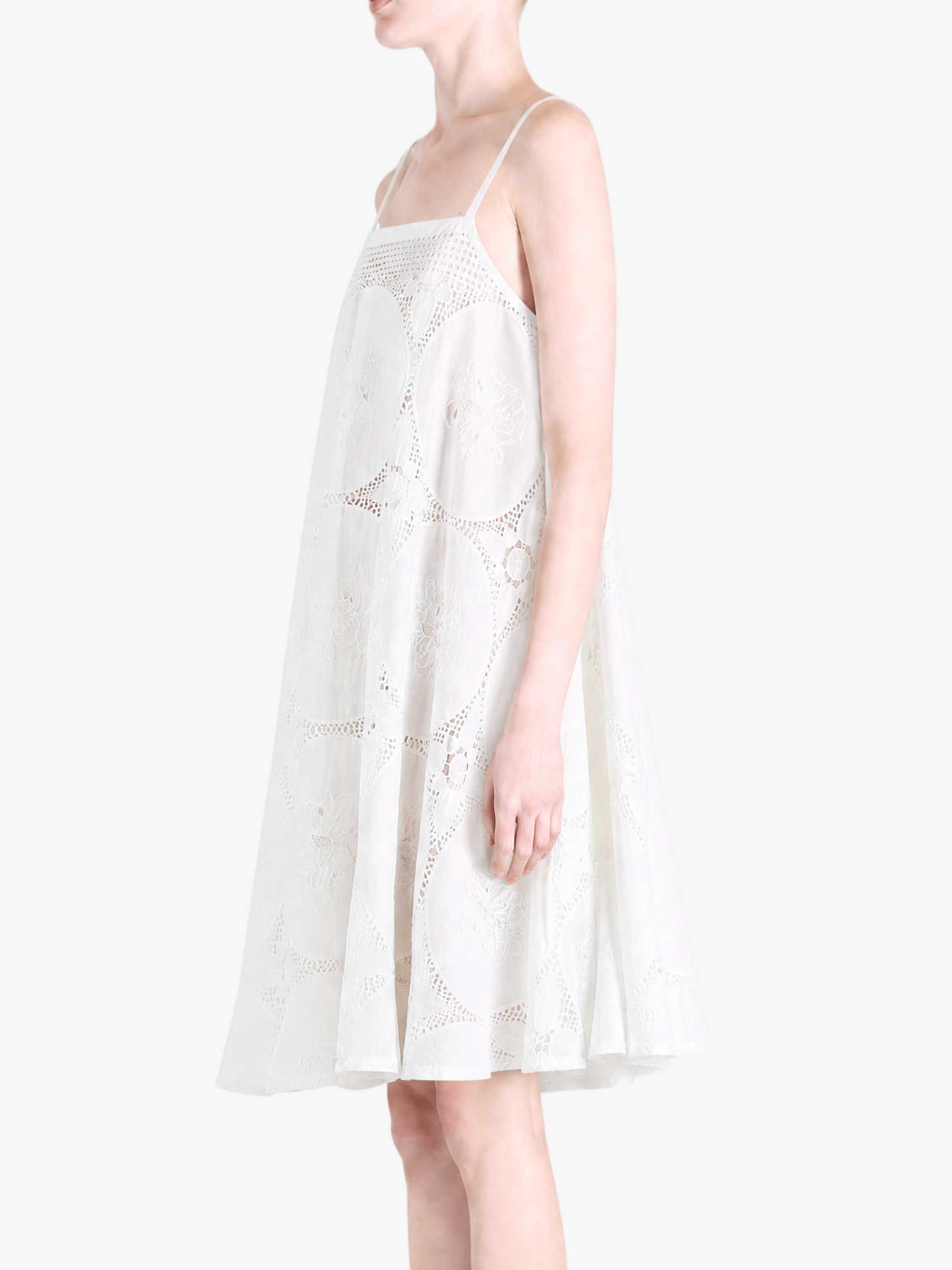 White dress, full body view