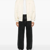 Blue pants, full body view