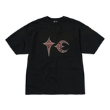 Black t-shirt,front view