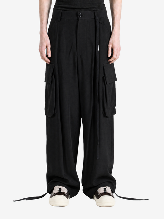Black pants, full body view