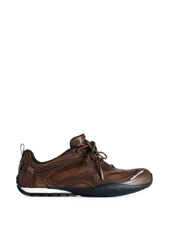 Brown shoes, side view
