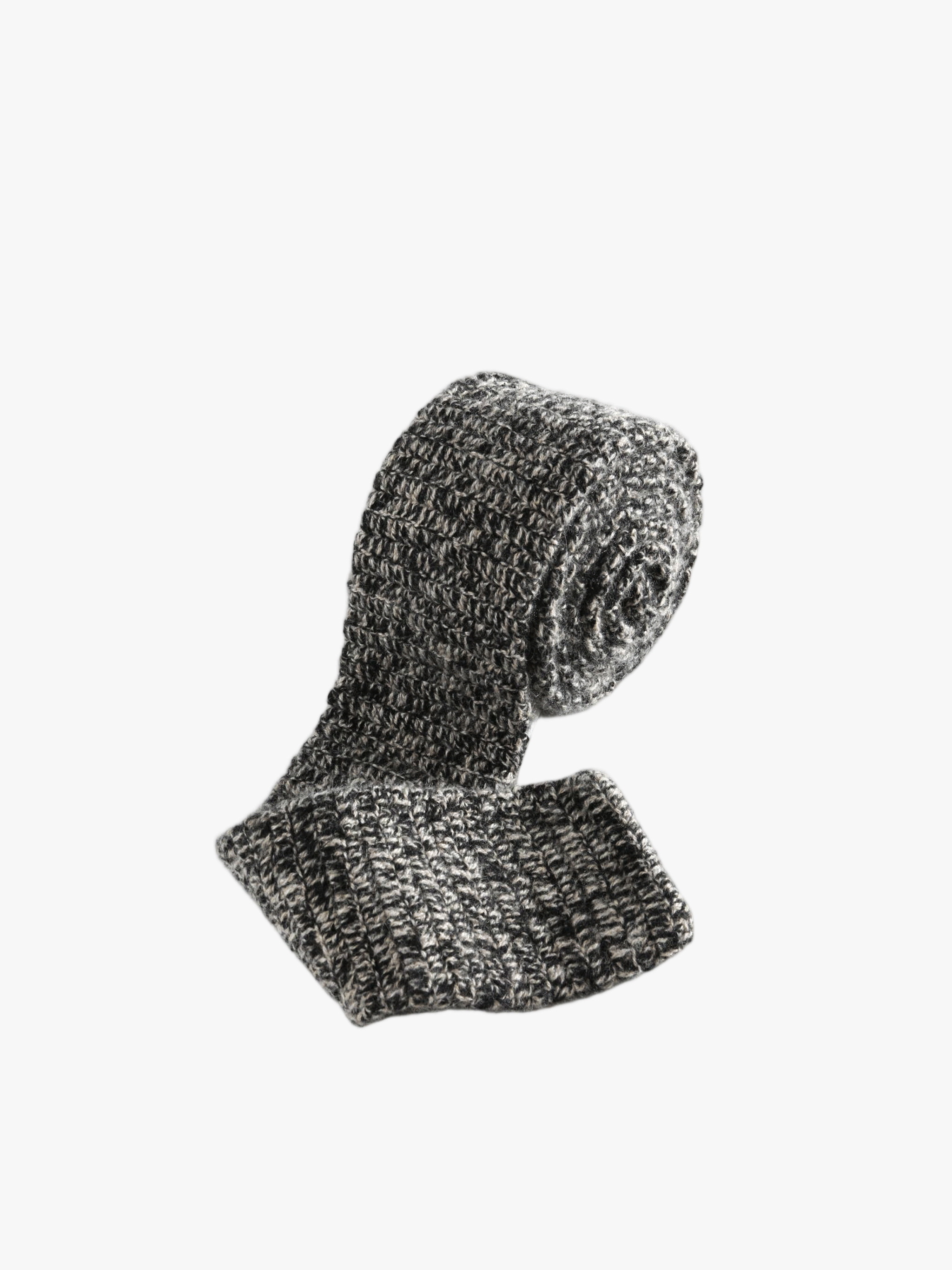 Grey scarf, front view