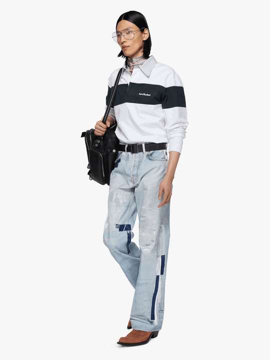Blue jeans, full body view