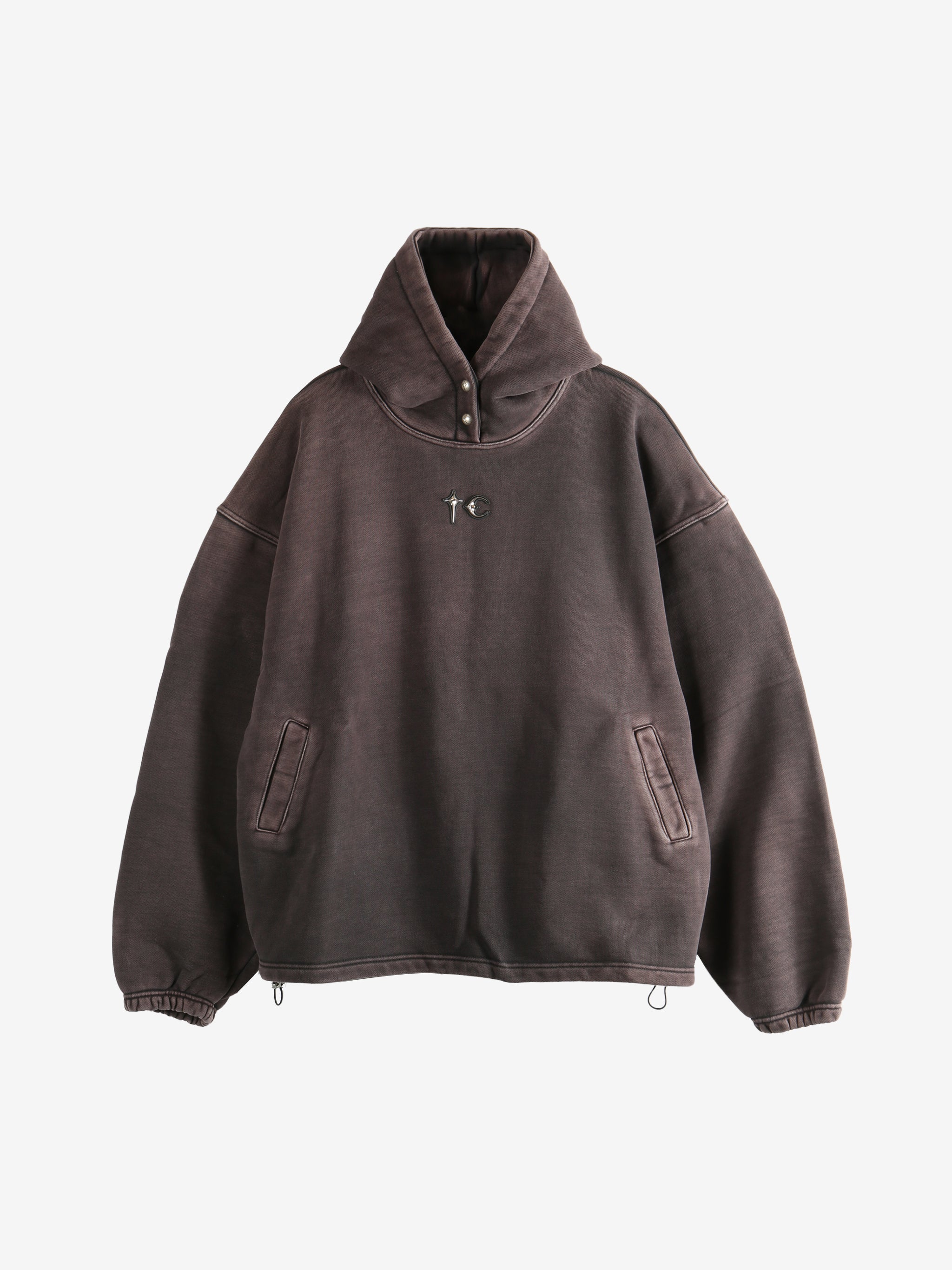 Black hoodie, front view