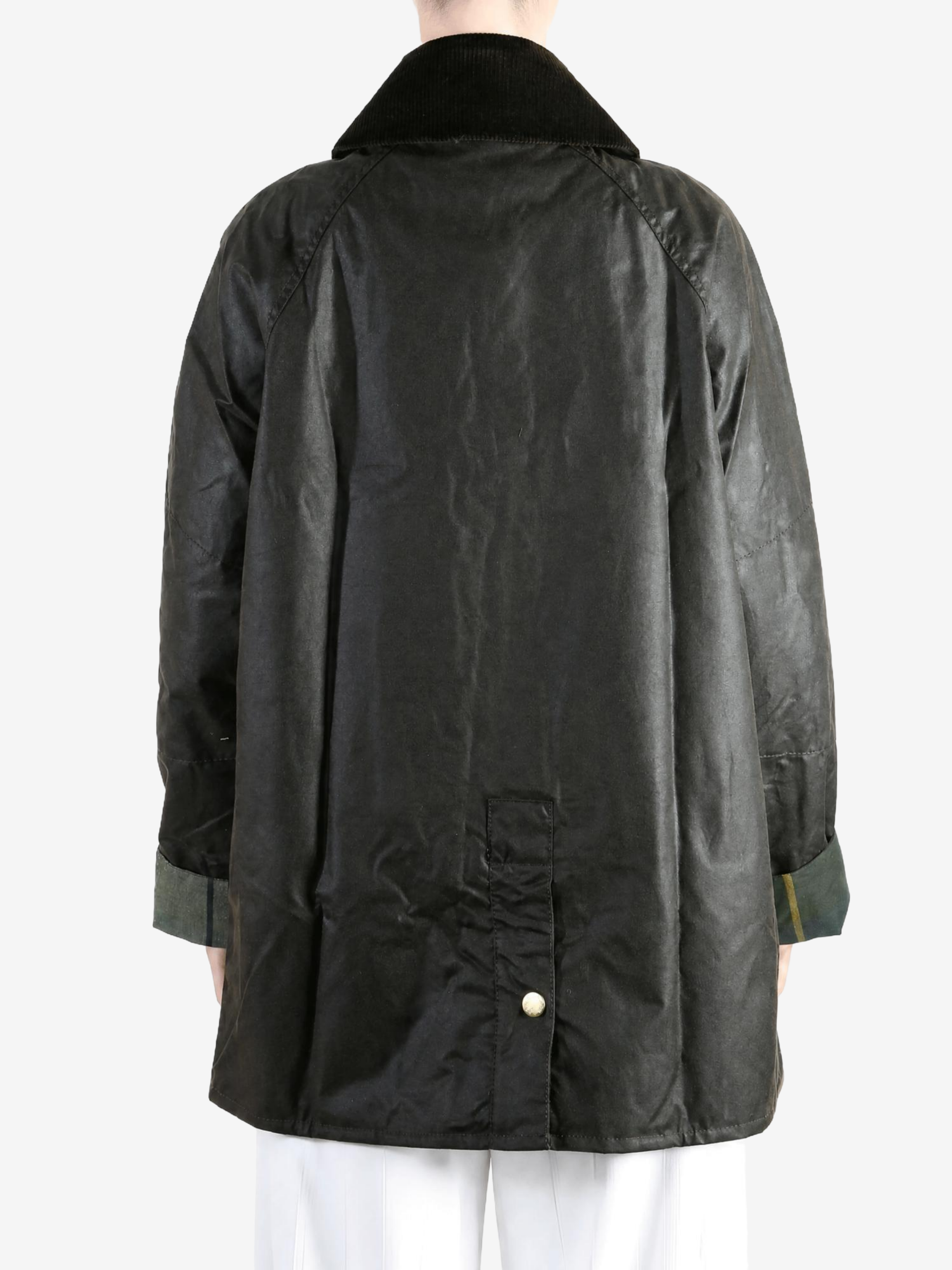 Green jacket, full body view