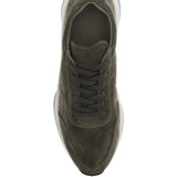 Grey sneakers, top view