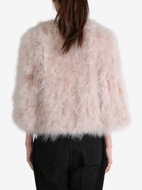 YVES SALOMON - Women Cropped Feather Jacket