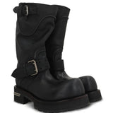 Black boot, side view