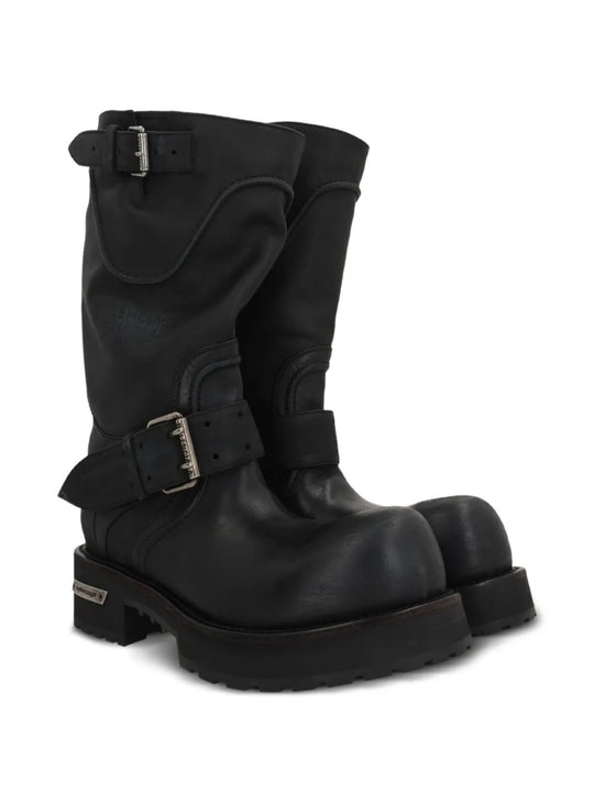 Black boot, side view