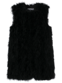 YVES SALOMON - Women Long Feather Gilet