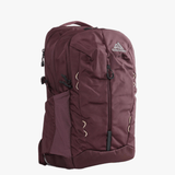 Burgundy bag, front view