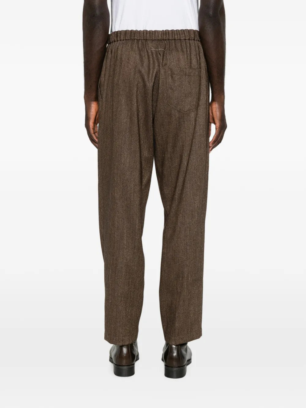 Brown pants, full body view
