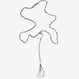 Black necklace, front view