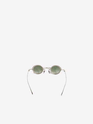 RIGARDS X ZIGGY CHEN Pure Titanium Clip-on Sunglasses Vintage Silver+Pale Gold/Green+Clear Lens