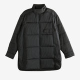 Black coat, front view