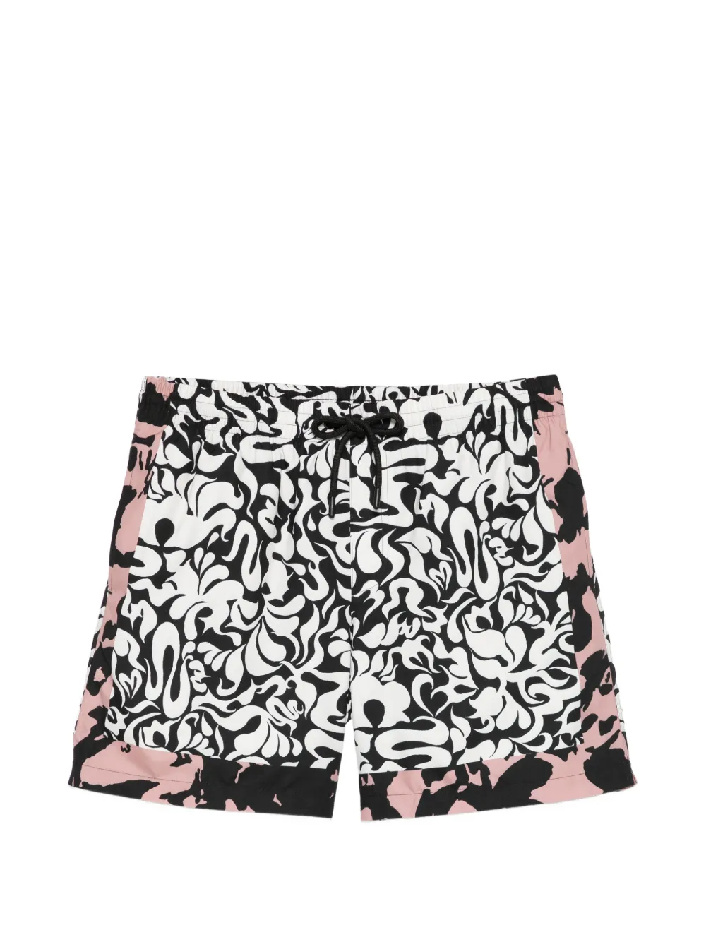 Black short, front view