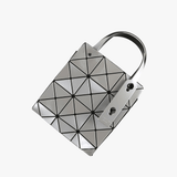 Grey handbag,front view