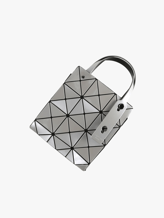 Grey handbag,front view