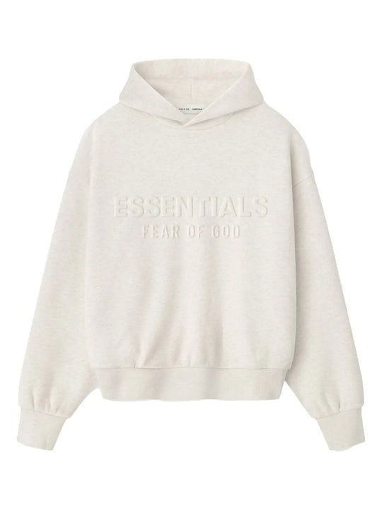 White hoodie, front view