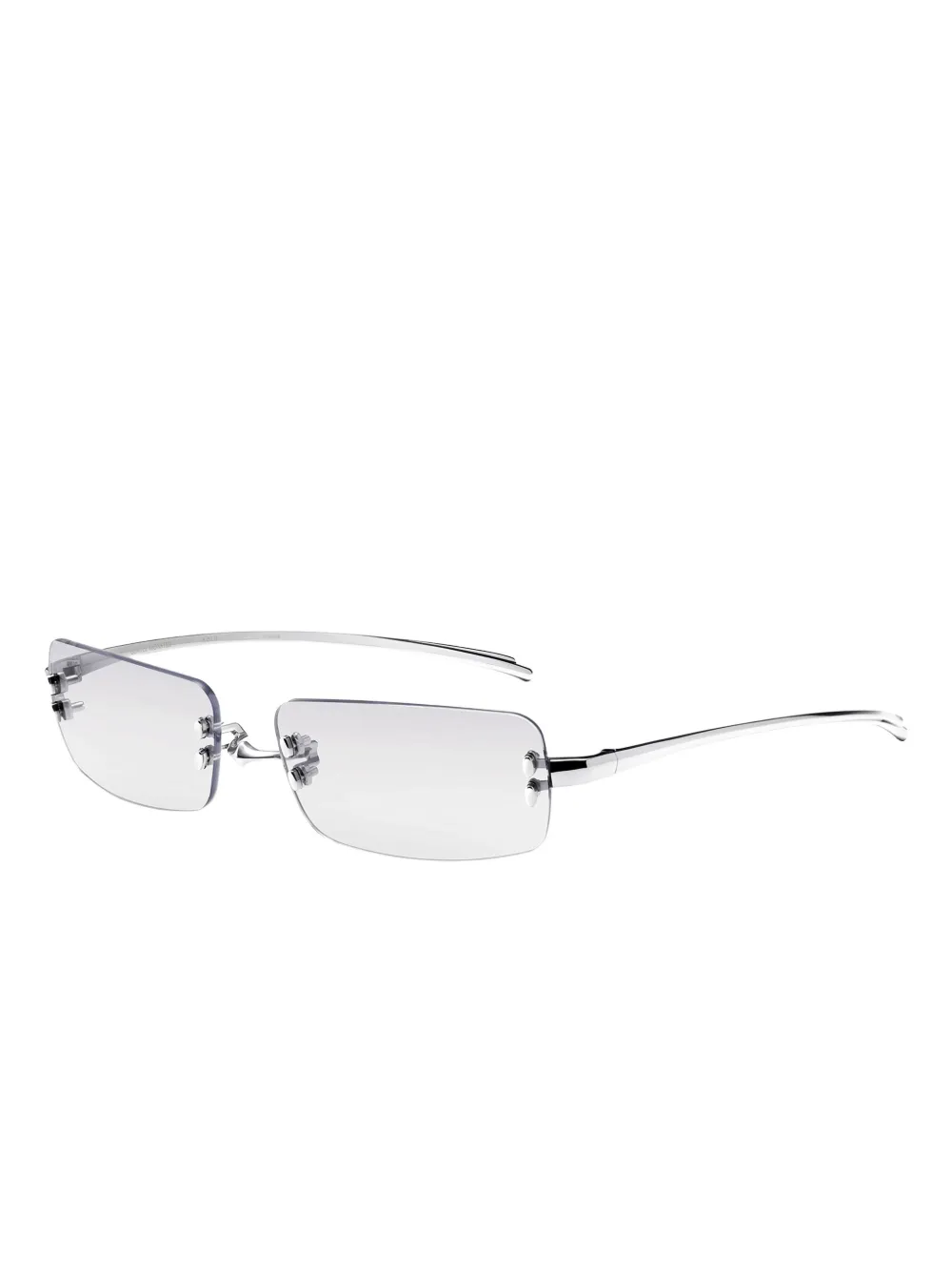 Grey eyeglasses,side view