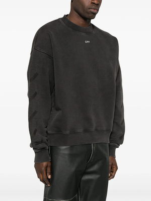 OFF WHITE - Men Bw S.Matthew Skate Crewneck Sweatshirt