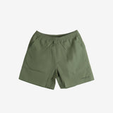Green shorts, front view
