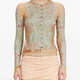 Tan top worn by a person, showing the top fit