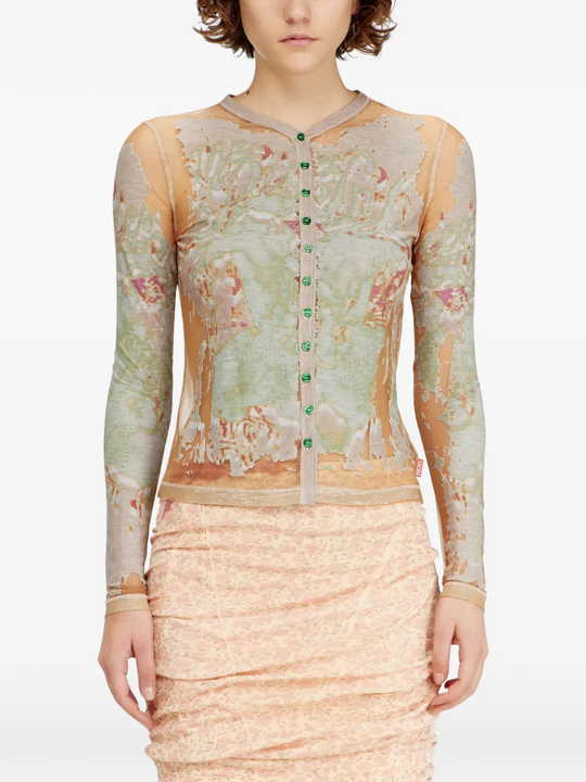 Tan top worn by a person, showing the top fit