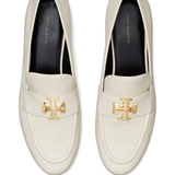 white loafers-mules,top view