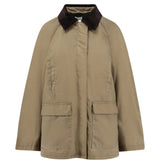 Tan jacket, front view