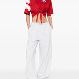 White pants, full body view
