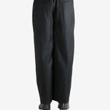 Black pants worn by a person, showing the pants fit