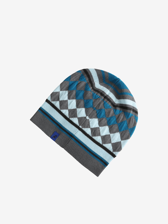 Blue hat, front view