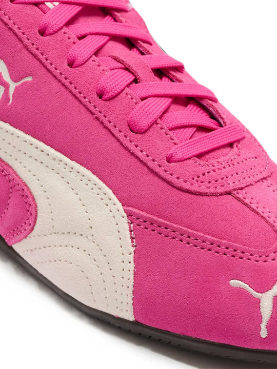 Pink shoes, front view