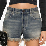 BALENCIAGA - Women Mini Denim Shorts