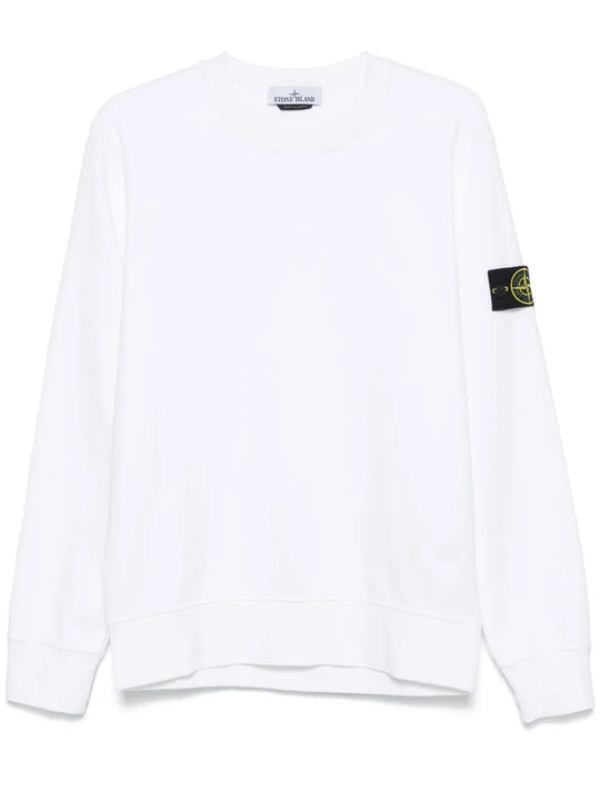 White sweatshirt, front view