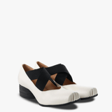 white shoes, side view