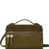 TORY BURCH - Women Romy Suede Slim Top Handle Bag