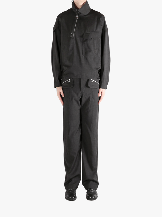 Black jackets-coats, full body view