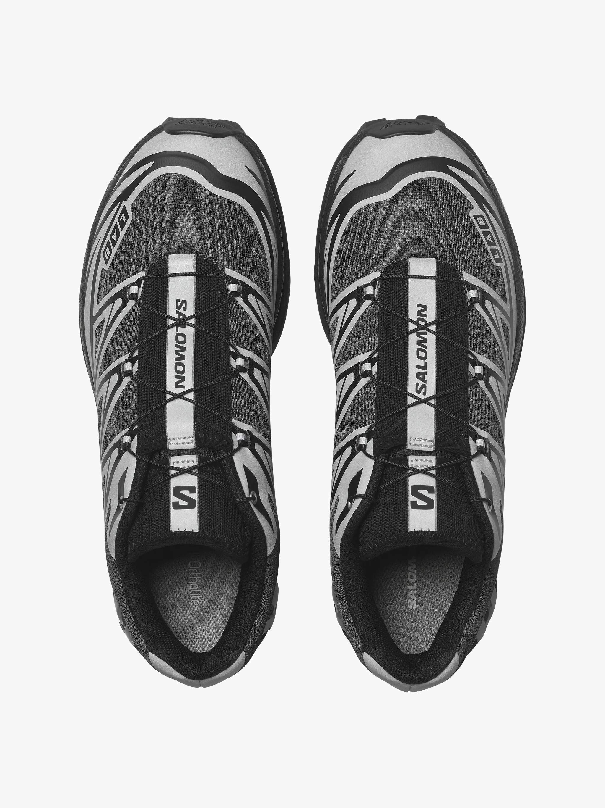 Black sneakers, upper view