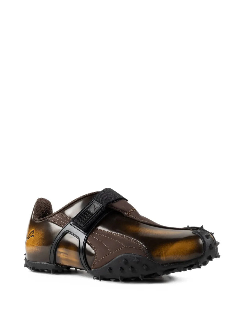 Brown shoes, side view
