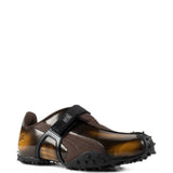 Brown shoes, side view