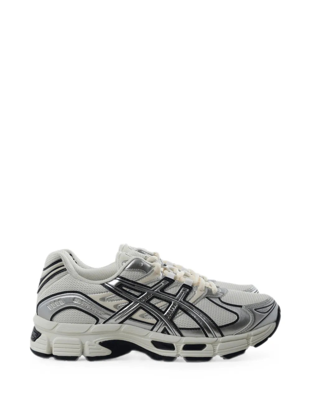 Grey shoes, side view