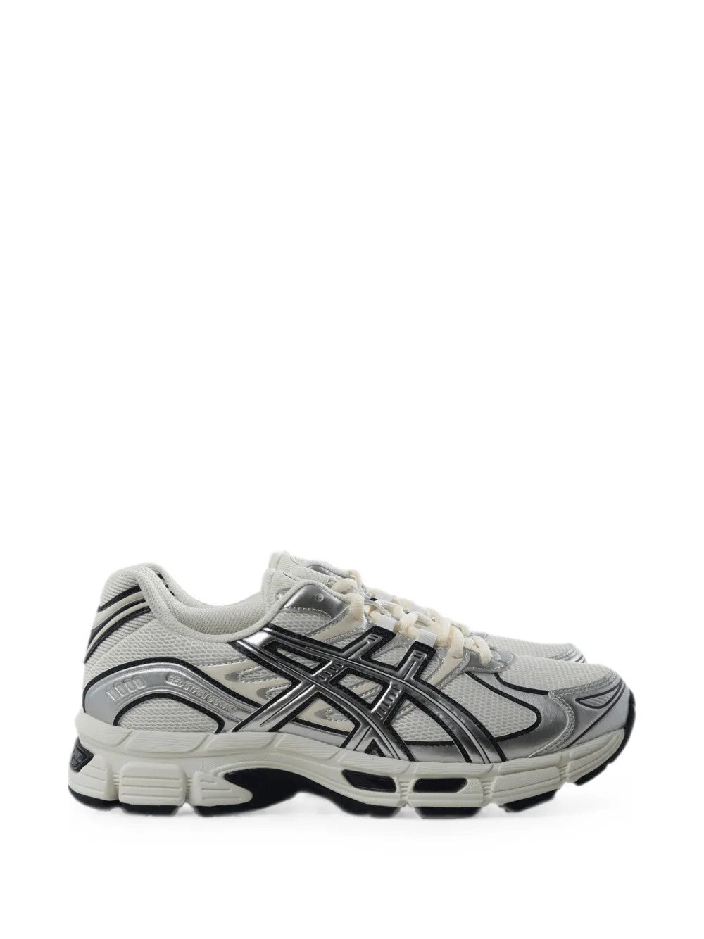 Grey shoes, side view
