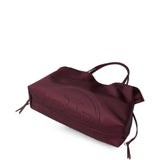 Burgundy bag, front view