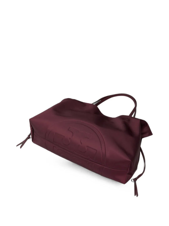 Burgundy bag, front view