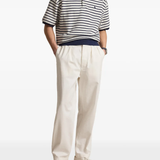 Navy shirt, full body view